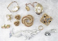 Collection of Rhinestone Costume Jewelry