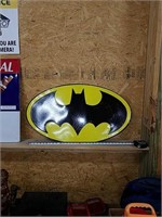 Tin Batman wall hanging