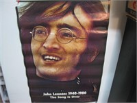 VINTAGE POSTER ~ JOHN LENNON Beatles 1940-1980