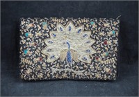 Vintage Wire Beaded Lady's Purse Clutch Hand Bag