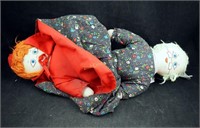 Vtg Topsy Turvy Little Red Riding Hood Story Doll