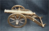 Antique 12" Solid Copper Heavy Military Cannon