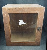 Antique 12" X 15" Wood Storage Tabernacle Box