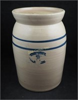 Vtg Marshall Texas 2 Gallon Pottery Crock Churn