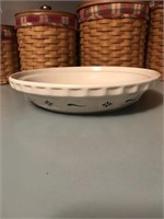 Longaberger Pottery Pie Plate