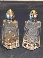 Crystal Salt & Pepper Shakers