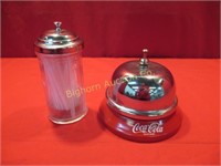 Coca-Cola Large Bell, Straw Dispenser