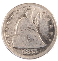 Affordable 1875-CC Twenty Cent.