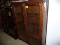 2 DOOR OAK BOOKCASE