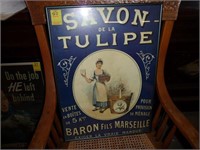 "SAVON DE LA TULIPE" SIGN