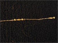 14K Gold Anklet Bracelet, 5.4G