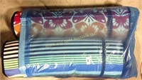 Set of 3 roll up sleeping pads pillows included