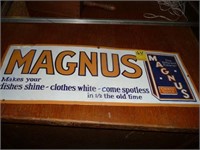 MANGUS PORCELAIN SIGN