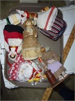 6 Assorted Hand Carved & Painted Coll. Dolls Inc: