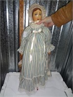 Penny Wooden Doll Hand Painted W/ Wood-Jointed Bod