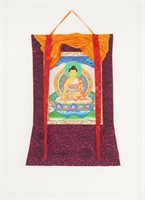 Original Silk Thangka Buddha Shakyamuni