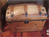 1860 Antique Wooden Trunk