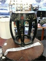 Floral  decrative  stool