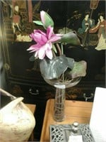 Decorative vase w/ silk flower