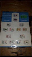 14 CANADIAN 196T STAMPS ON SHEET