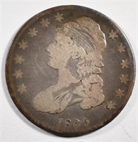 1835  CAPPED BUST HALF DOLLAR, VG+