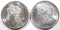 1880 & 81-S MORGAN DOLLARS CH BU