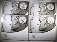 4-2014 50th ANNIVERSARY KENNEDY 2-COIN UNC SET