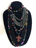 Six Strands of Costume Jewelry Necklaces