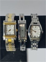 Fossil and Genève Wristwatches (lot of 3)