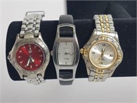 Fossil and Relic Wristwatches (lot of 3)