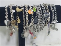 Selection of Various Charm Bracelets