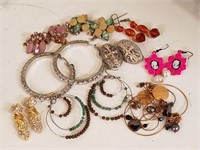 Variety of Costume Earrings (lot of 9)