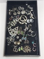 Assortment of Silver Toned Earrings
