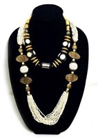 Two Large Fashion Jewelry Necklaces