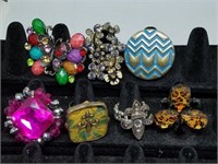 Selection of Costume Jewelry Rings (lot of 7)