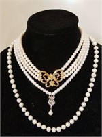 Vintage Strands of Pearls, one is Kissaka