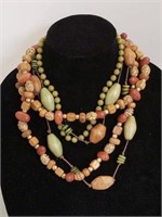 Selection of Wooden Bead Costume Jewelry