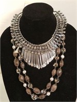 Three Strands of Metal Fashion Necklaces