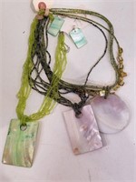 Three Beaded Fashion Jewelry Necklaces