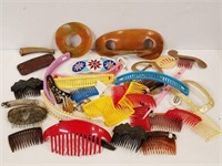Vintage Combs, Hair Clips and Banana Clips
