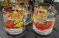 Set of Four Garfield Glasses