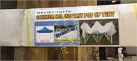 10ftx10ft pop up tent  100% water proof carry on
