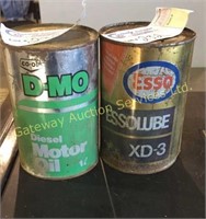 2 - 1 liter cans of oil (unopened)
