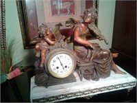 1890 "LF Moreau" French Mantle Clock