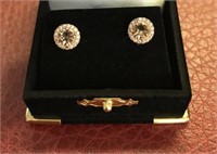 22k Rose Gold Morganite Earrings
