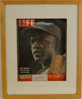 Jackie Robinson encased "Life" memorabilia