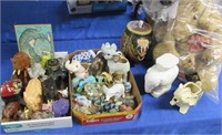 elephant figurine collection & stuffed animal