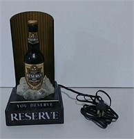 Miller Reserve beer lighted advertising display