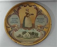 Walter Baker Cocoa advertising tray