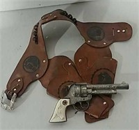 Hubley Texan Jr. cap gun and double holster